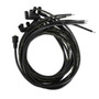 Accel for Spark Plug Wire Set 5041K 8mm Spiral Core HEI Black V8 Cut To Fit