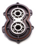 Billet Alum Rear Cover w/Bearings Black