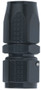 #12 Straight Power Flow Hose End Black