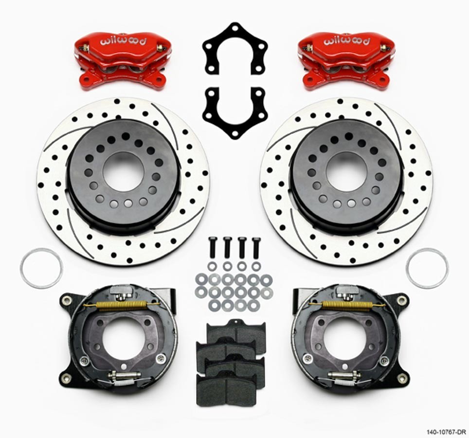 Wilwood Dynalite Rear Brake Kit Mopar Dana 4-Piston Caliper Upgrade