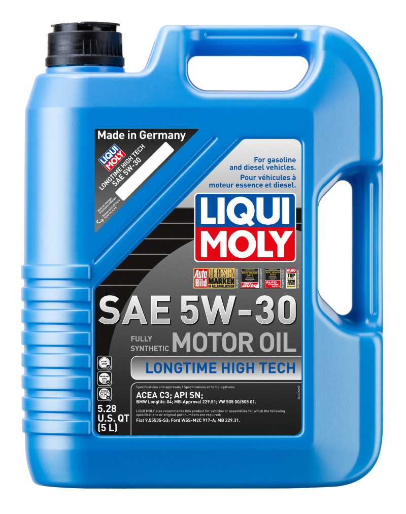 Liqui Moly Longtime High Tech SAE 5W-30 Engine Oil 5L BMW Diesel DPF Approved