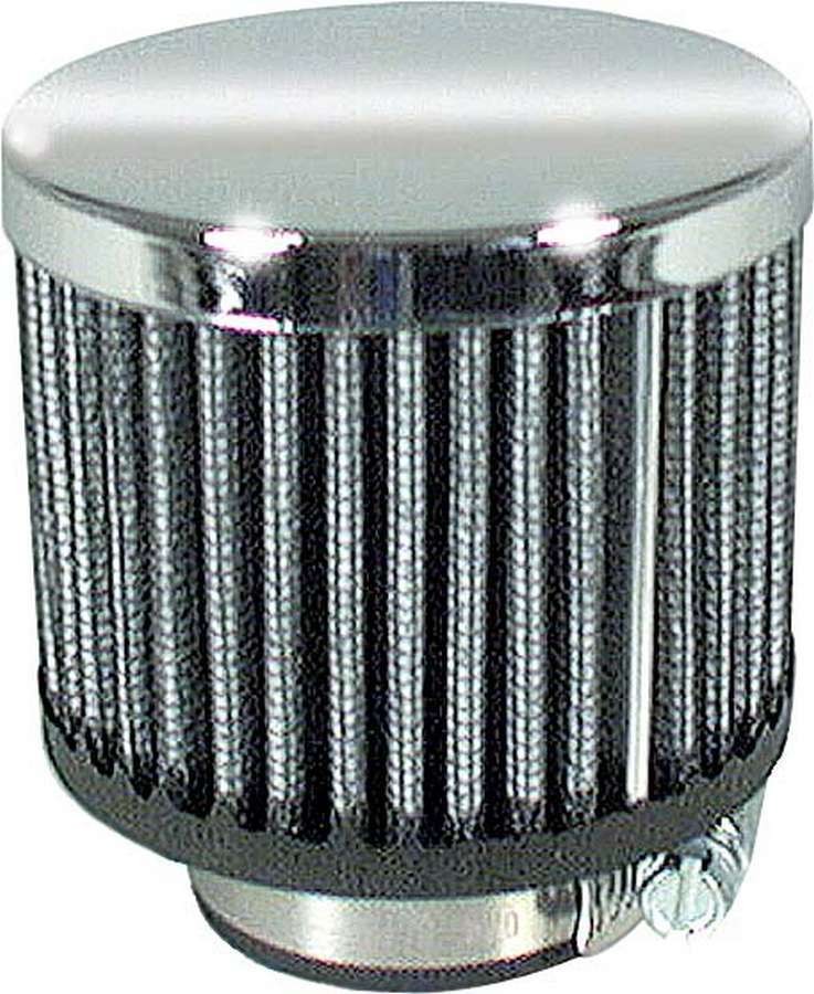 Allstar Clamp-On Valve Cover Breather 1-3/8in OD Chrome ALL36204