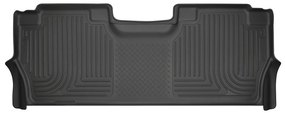 Husky Liners WeatherBeater Rear Floor Liner Plastic Black for 2017 Ford F250