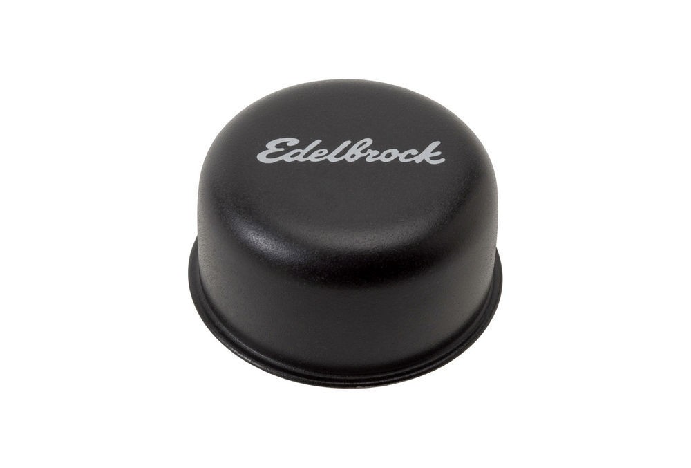 Edelbrock Signature Series Valve Cover Breather Black Push In 1.25in 4403