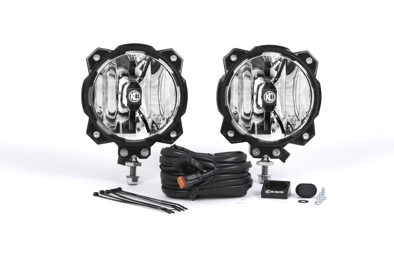 KC HiLiTES 6in Pro6 Gravity LED Spot Light Pair 20W Off-Road