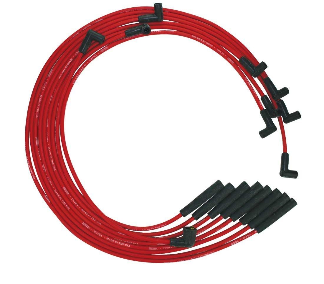 Moroso 361-440 Ultra Spark Plug Wire Set Red Mopar B RB Series BBM