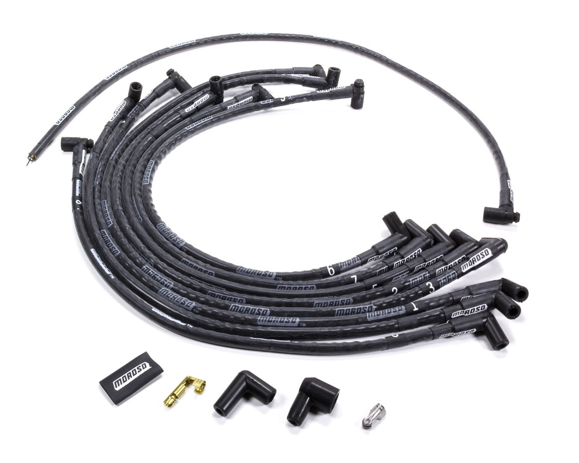 Moroso Mag-Tune 8mm Spark Plug Wire Set Spiral Core For Small Block Chevy