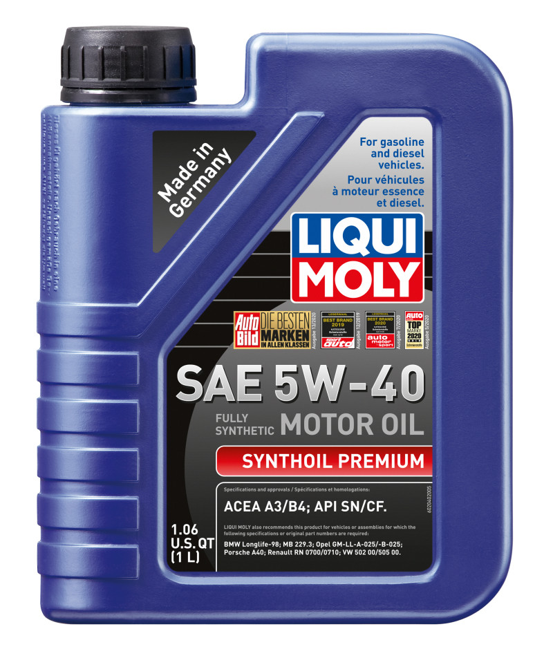 LIQUI MOLY Synthoil Premium 1L Motor Oil For 5W40 BMW Z3 1999-2002