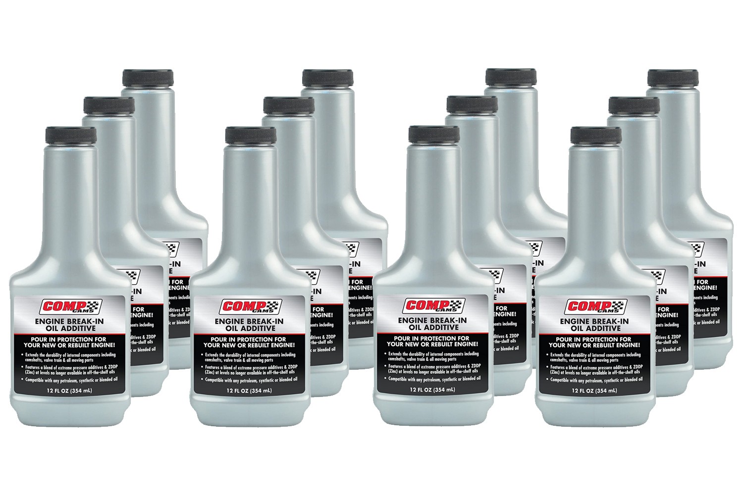 COMP Cams 159-12 Zinc Cam Break-In Oil Additive 12oz Bottles for Engine 12pk