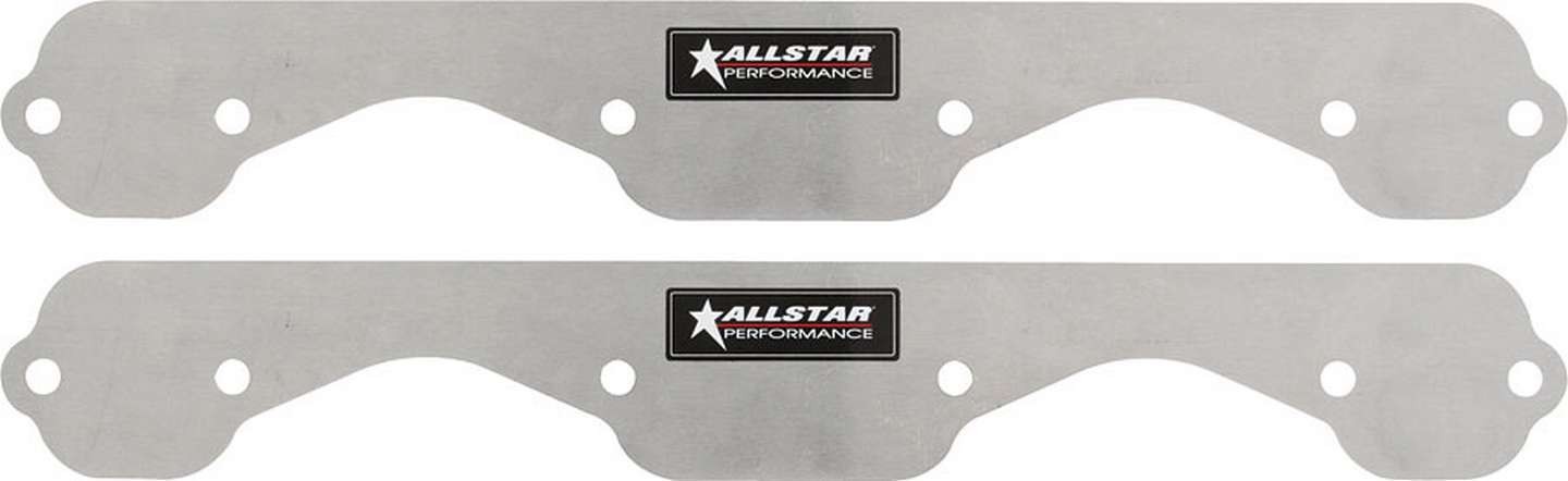 SBC Exhaust Block Off Plates - Aluminum Pair for Small Block Chevy