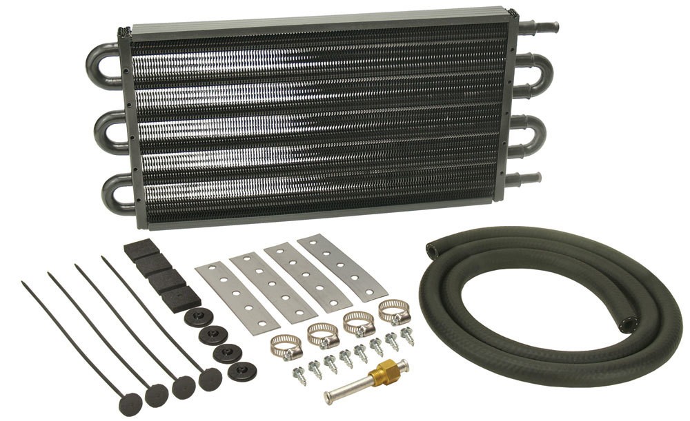 Derale 18K Transmission Cooler Tube Fin Automatic Black Kit 13103