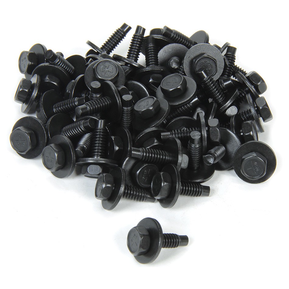 Allstar Performance Body Bolt Kit 3/4 Inch Black Oxide Set 50
