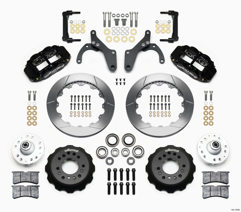 Wilwood Narrow Superlite 6R Front Hub Kit Chevy Bel Air Impala 12.88in Rotors