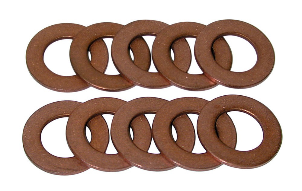 Moroso Copper Drain Plug Washer Set 1/2 in ID 7/8 in OD Set of 10