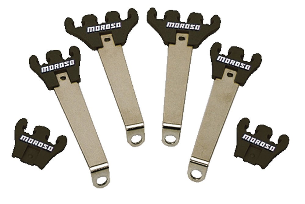 Moroso Spark Plug Wire Loom Kit 7-9mm Valve Cover Mount Black 72153