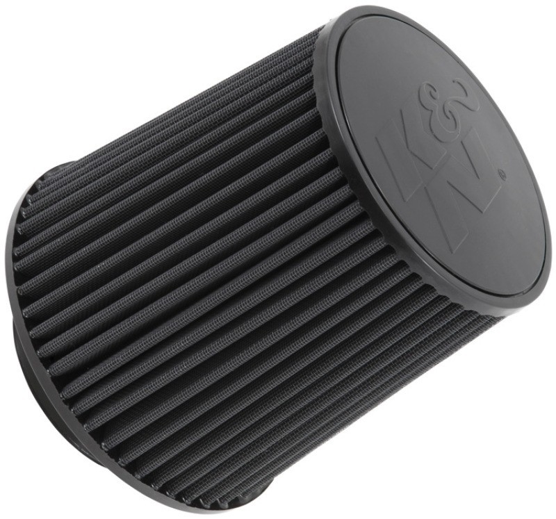 K&N RU-5283HBK Universal Clamp-On Air Filter 4.5in Flange Black For Ford