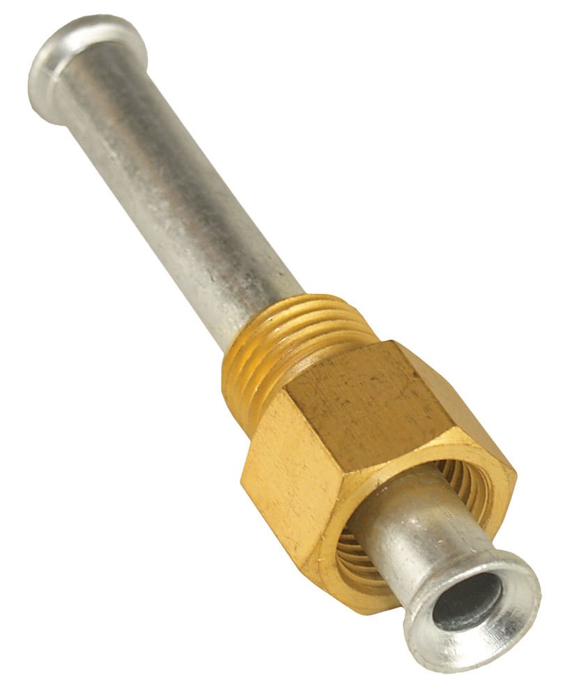 Derale 13004 5/16-24 Inverted Flare to 5/16 Hose Barb Brass Adapter