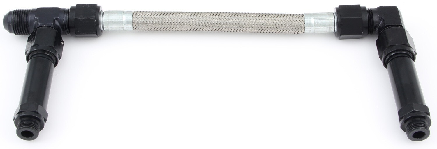 Pro Stock 6 AN Carburetor Fuel Line Kit - Braided Stainless Hose - New