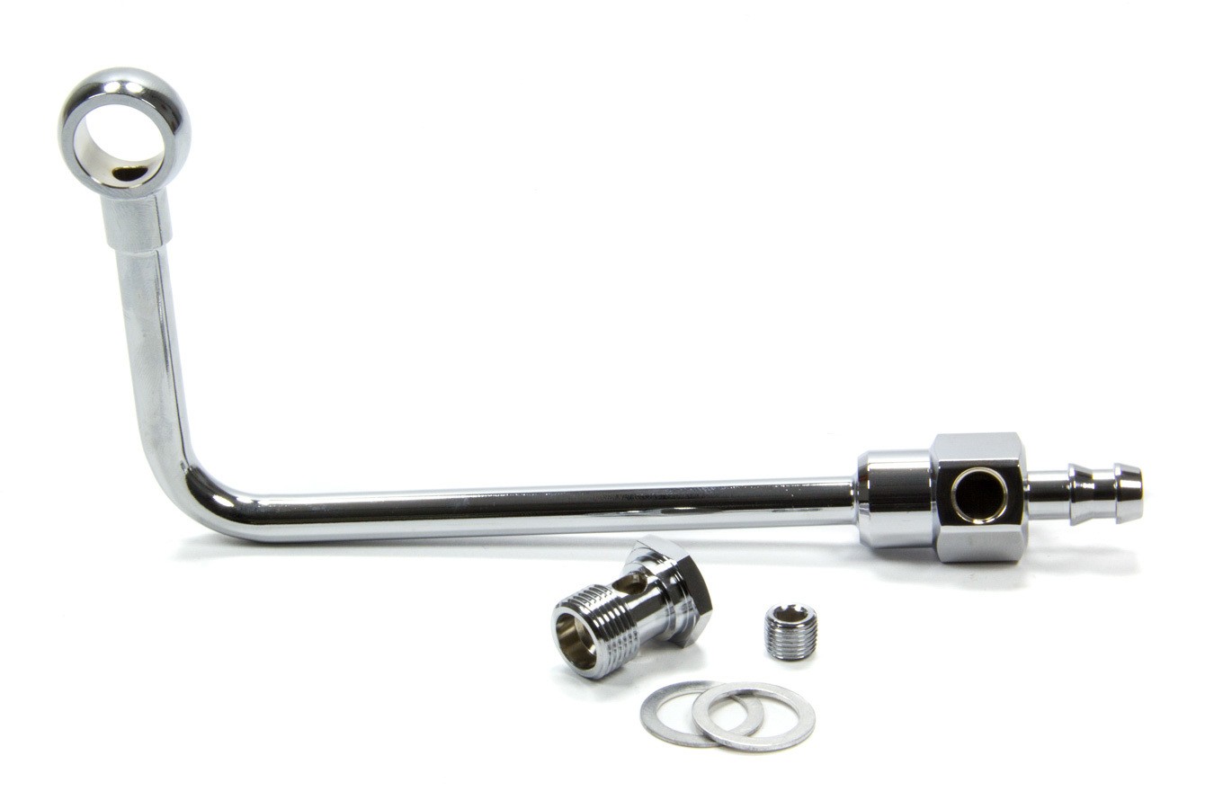 Edelbrock Chrome Fuel Line Kit For EPS Thunder AVS 3/8in Hose Barb 8126