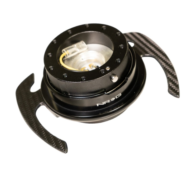 NRG Gen 4.0 Quick Release Steering Wheel Kit Carbon Fiber Black SRK-700CF