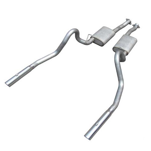 Pypes Violator 2.5" Cat-Back Exhaust for Mustang GT 1999-2004 Dual Tips