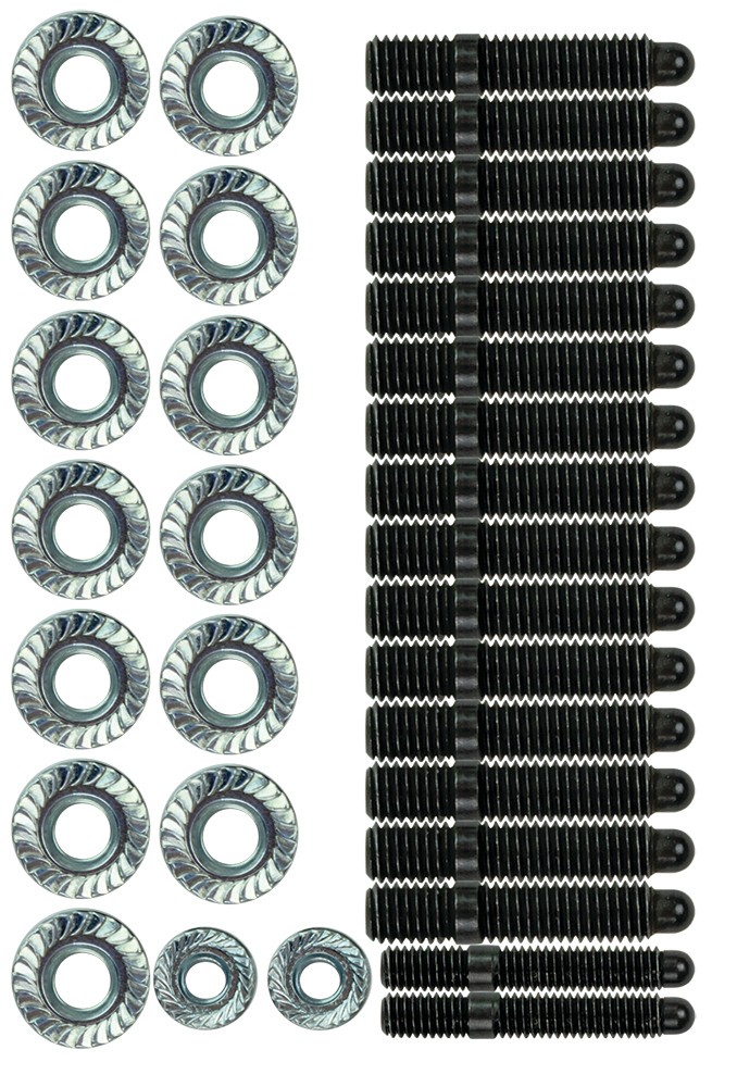 Moroso Oil Pan Stud Kit GM LS Engine Grade 8 Steel Black Oxide