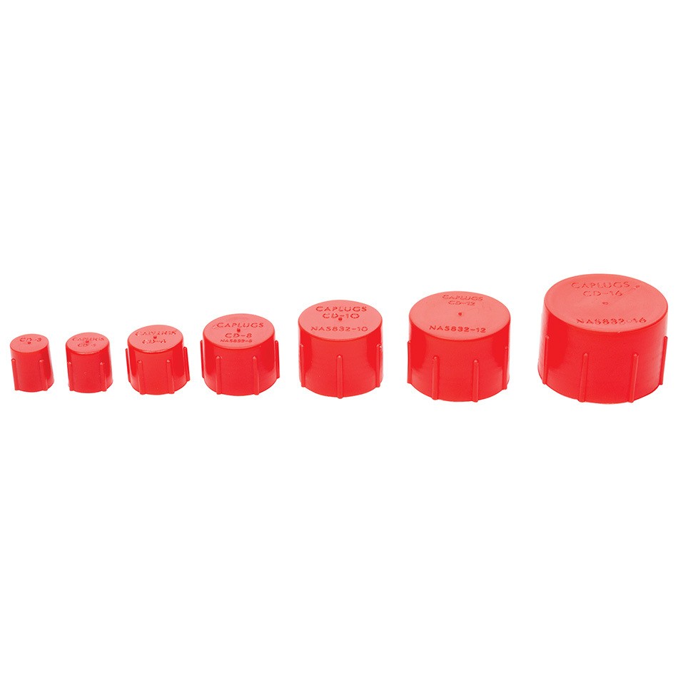 Allstar Performance AN-16 Plastic Dust Cap Kit Red ALL50800