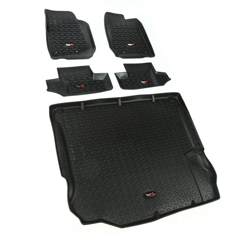 Rugged Ridge All Terrain Floor Liners for 2011-2018 Jeep Wrangler JK, 5-Piece