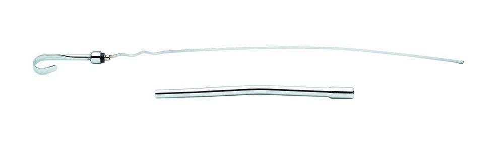 Mr. Gasket Chrome Oil Dip Stick Pontiac V8 Solid Steel Tube Block Mount