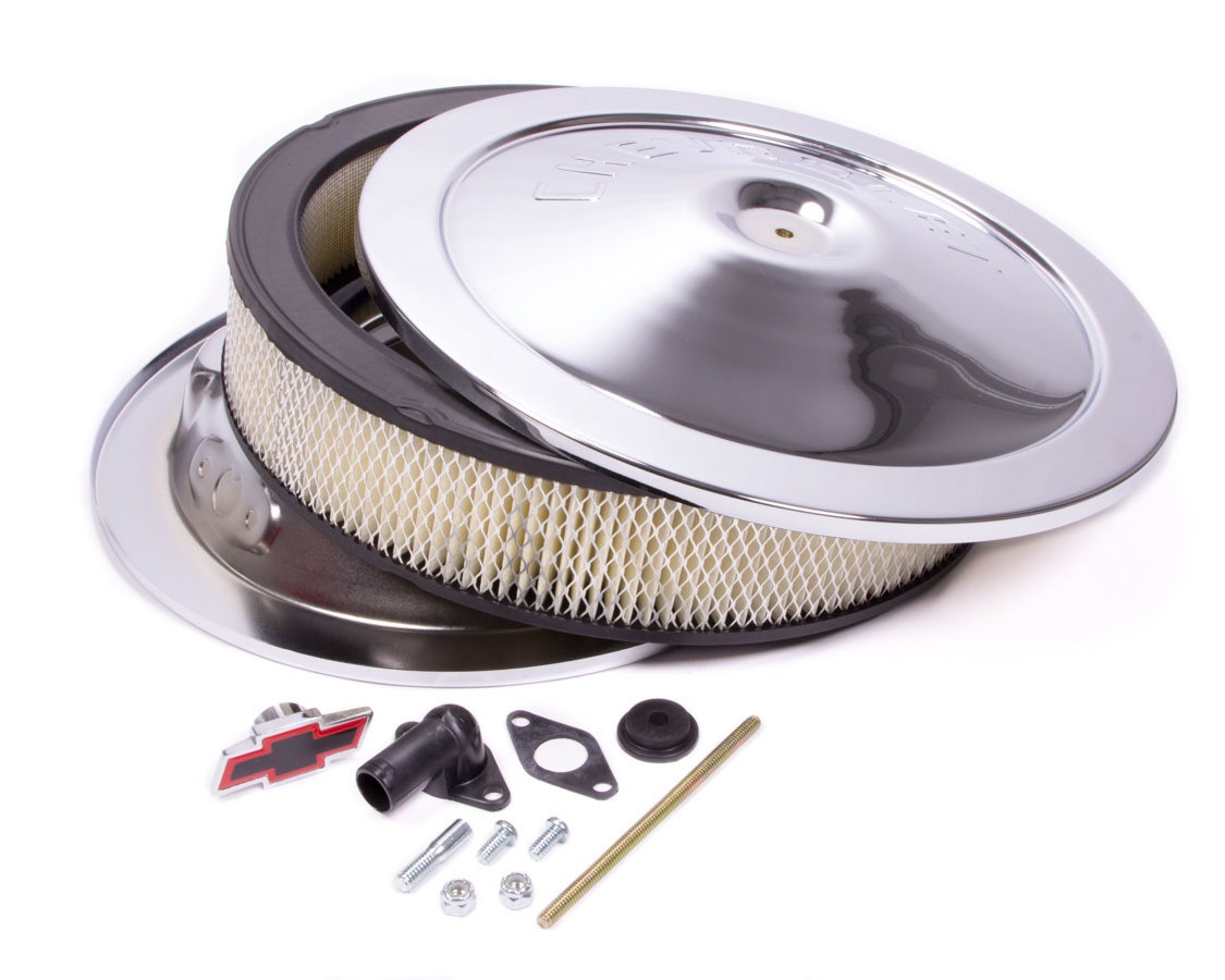 Proform 14in Classic Air Cleaner For Chevy Logo 5-1/8 Flange 141-302