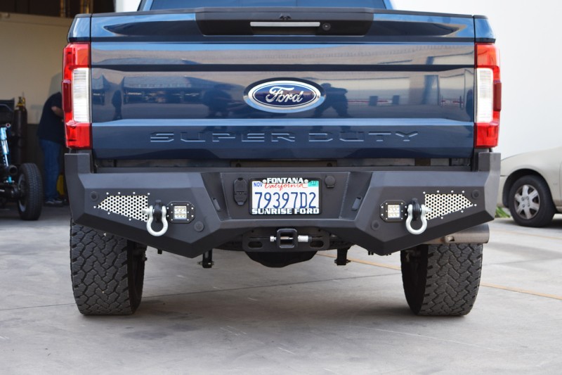 DV8 Offroad Rear Bumper LED D-Rings for Ford F250 F350 Super Duty 2017+