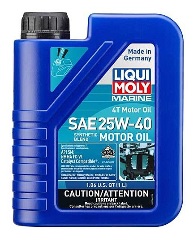 Liqui Moly Marine 4T Motor Oil 1L 25W40 Inboard Outboard Engine Synthetic