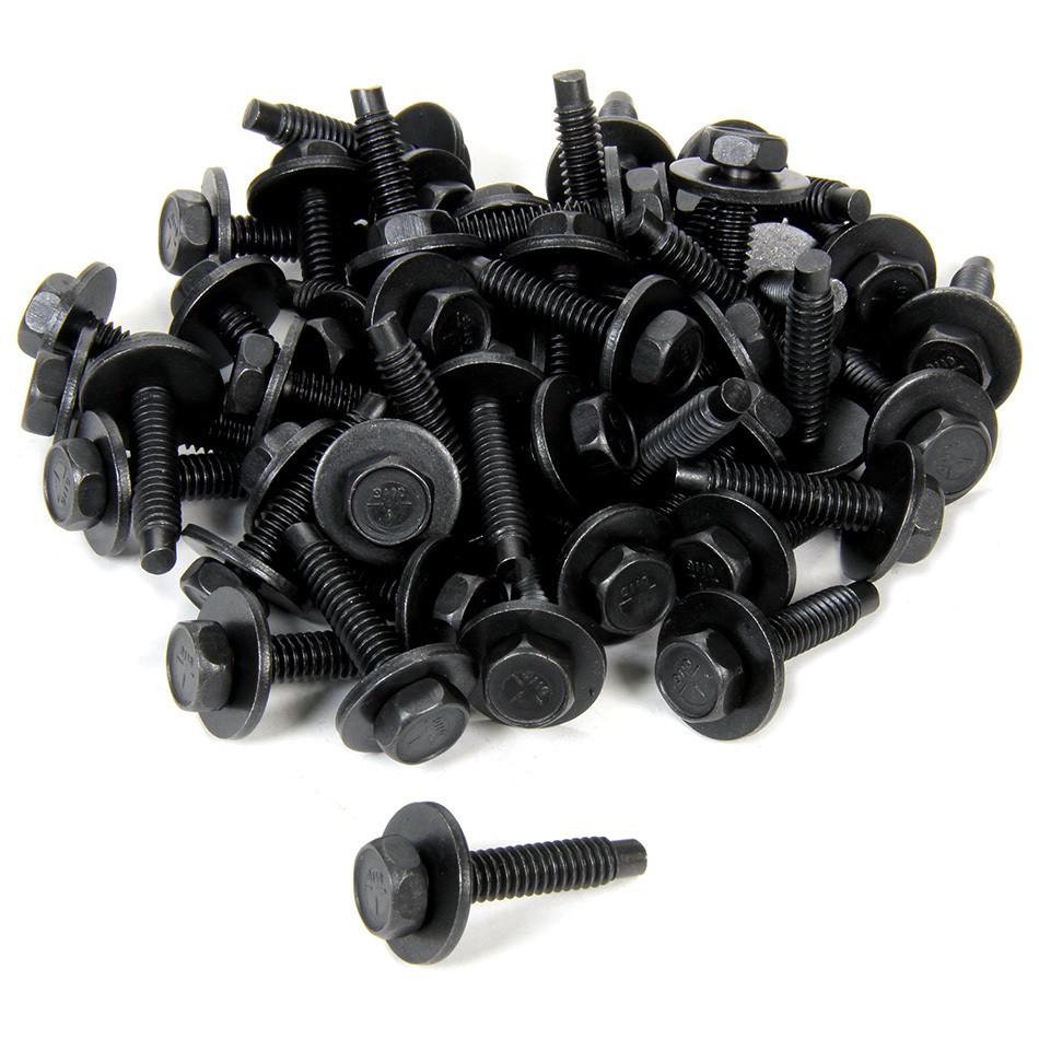 Allstar Performance Body Bolt Kit 1/4-20 x 1.125 Black Oxide 50 Pack