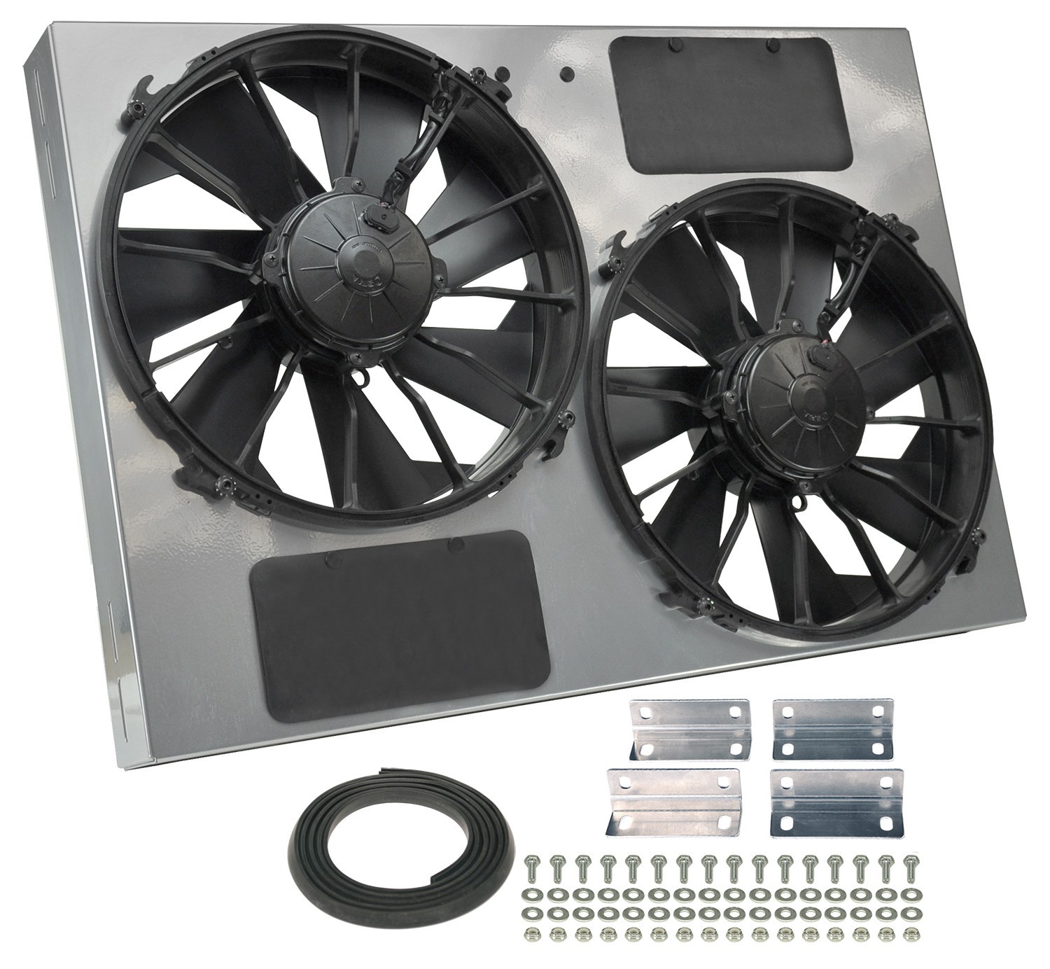Derale 16927 Dual 13in Puller Fans Kit 4000CFM 12V Electric Radiator Cooling