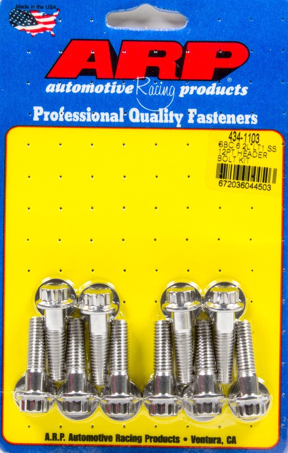 ARP Header Bolt Kit 8mm x 1.25 Stainless 12 Point for GM LT1 6.2L Gen V