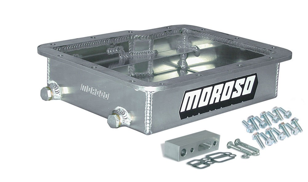 Moroso Aluminum Powerglide Transmission Pan 3.063 In Deep Flat Design