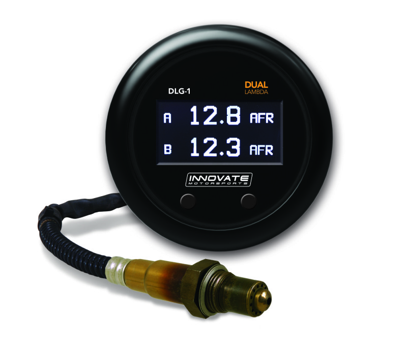 Innovate Universal Motorsports DLG-1 Dual AFR Gauge Kit 52mm Wideband O2 Sensors