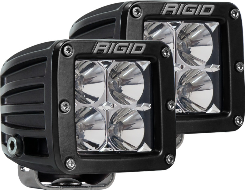 Rigid Industries Dually D-Series PRO Flood LED Pod Lights 3" Pair Black 3168 LM