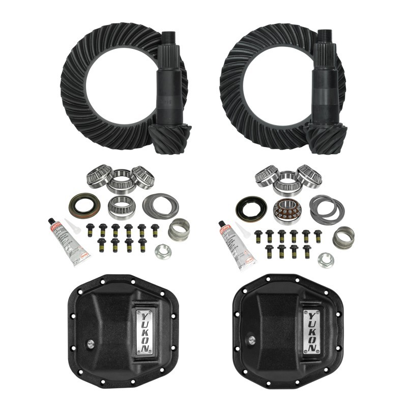 For Yukon Stage 2 Jeep JL/JT Re-Gear Kit W/covers & D44 Front & Rear In