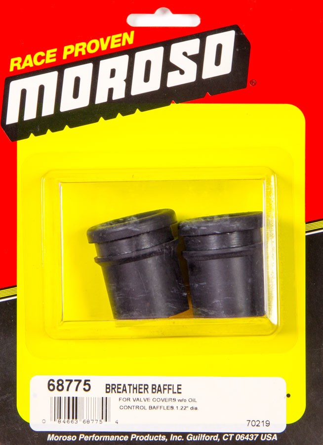 Moroso Baffle Breather Grommet 1.22 in Hole Black Rubber Pair - Part#68775