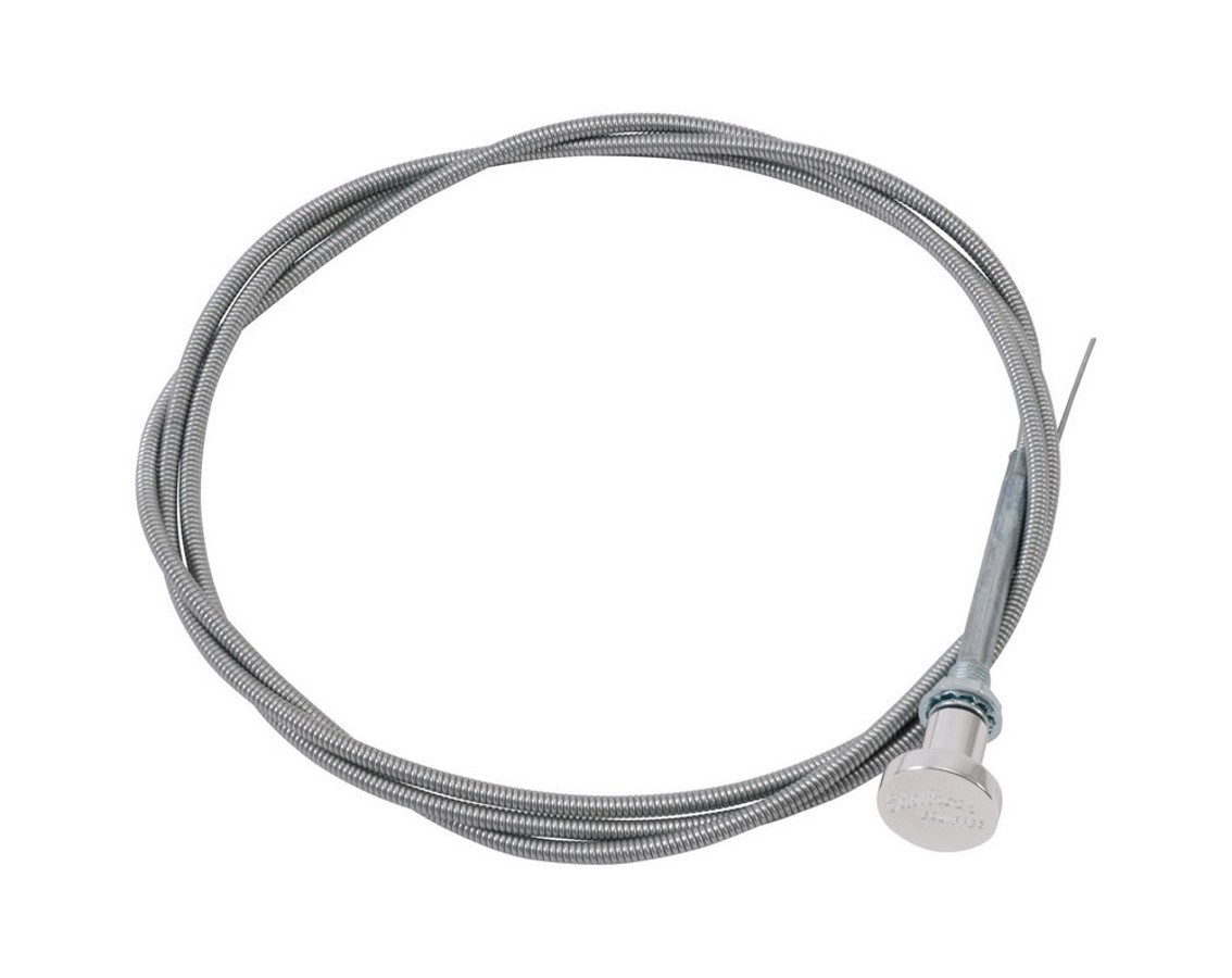 Edelbrock Universal Manual Choke Cable Kit 72 inch Stainless Steel with Logo