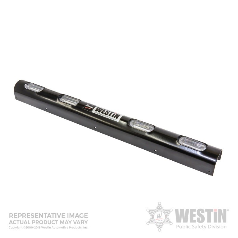 Westin Push Bumper Elite Light Channel Whelen 33.1 Inch Black