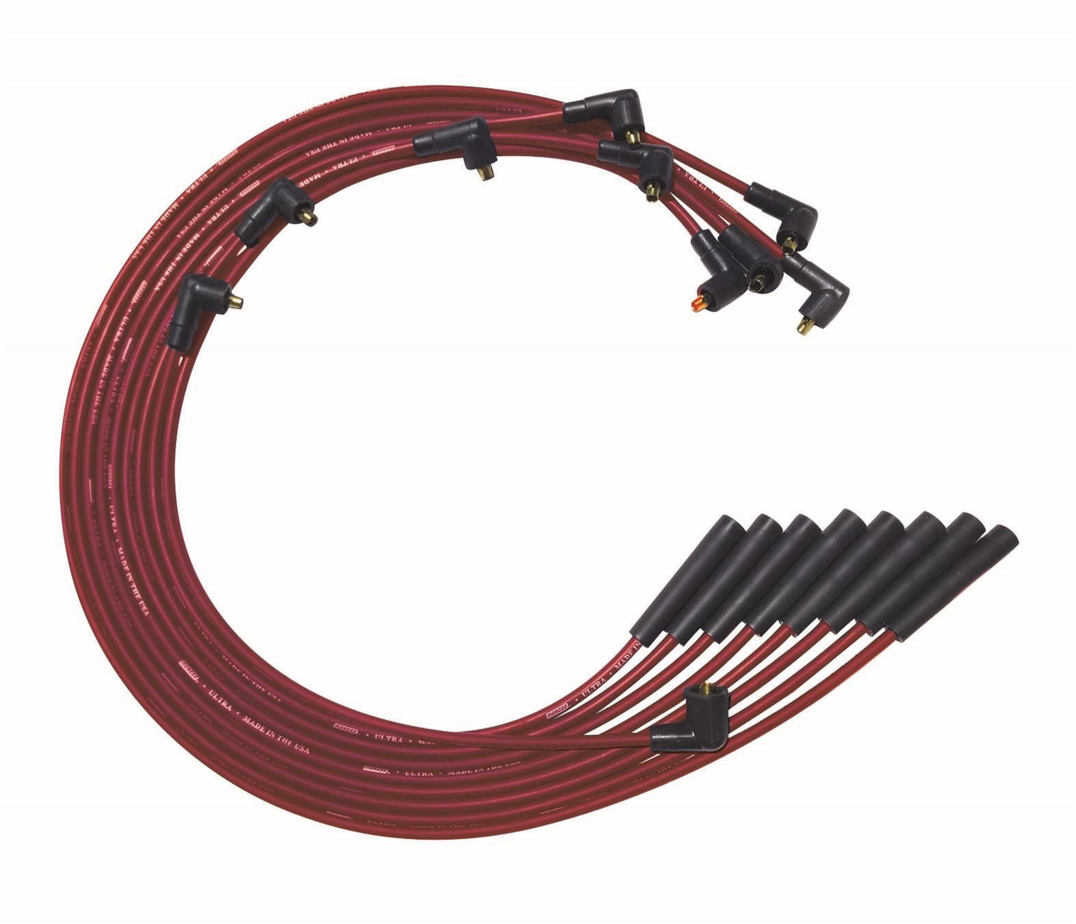Moroso Ultra Spark Plug Wire Set Red Mopar B RB Engines BBM 361-440