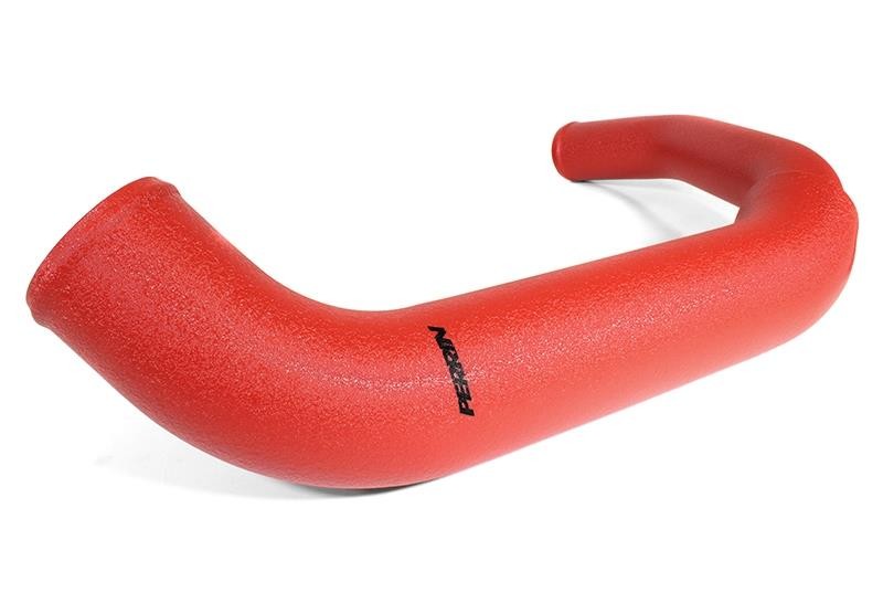 Perrin Performance Vibrant Red Charge Pipe for 2015-2020 Subaru WRX Base H4