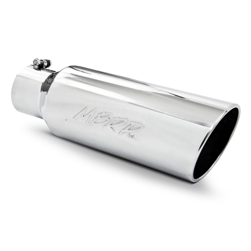 MBRP 6in Rolled End Exhaust Tip 4in Inlet T304 Stainless 18in