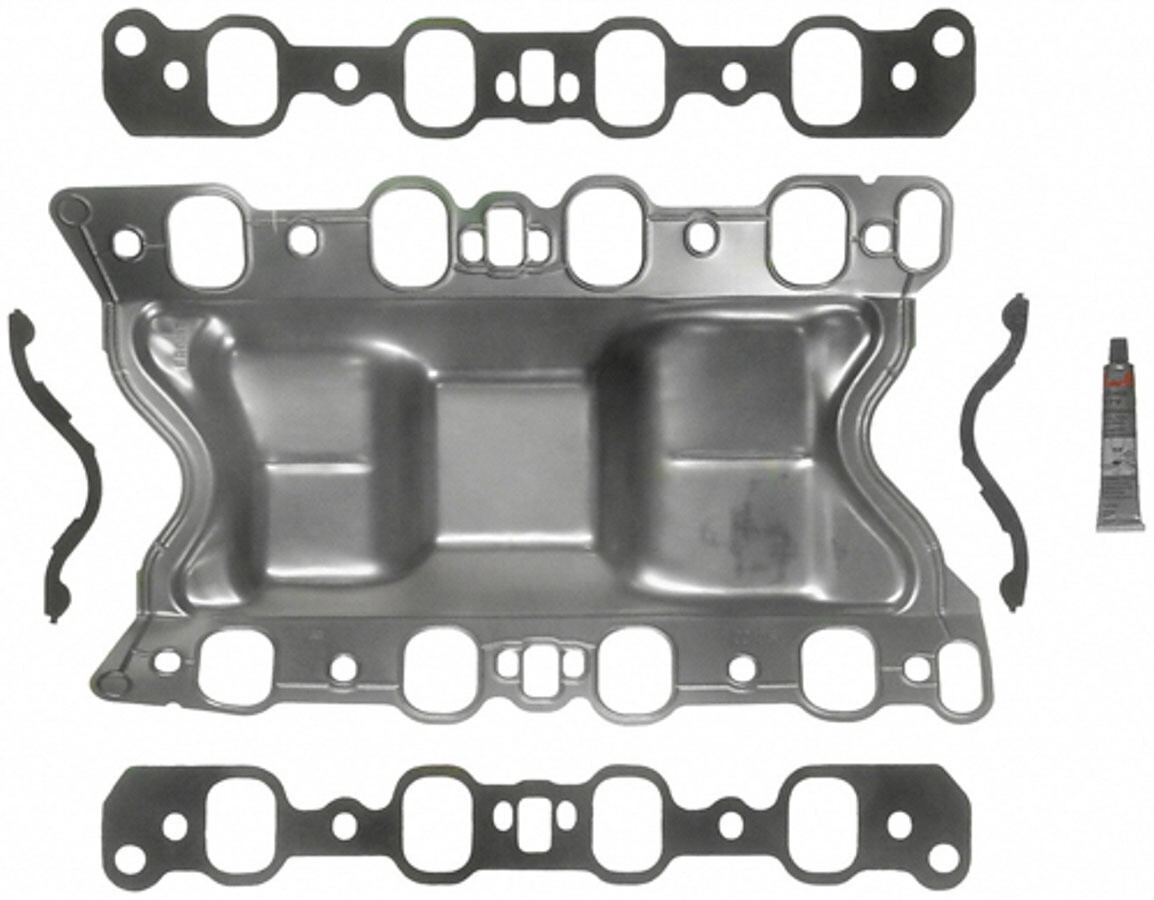 Fel-Pro 2-Barrel Valley Pan Gasket Kit Embossed Metal Stock for Ford Cleveland