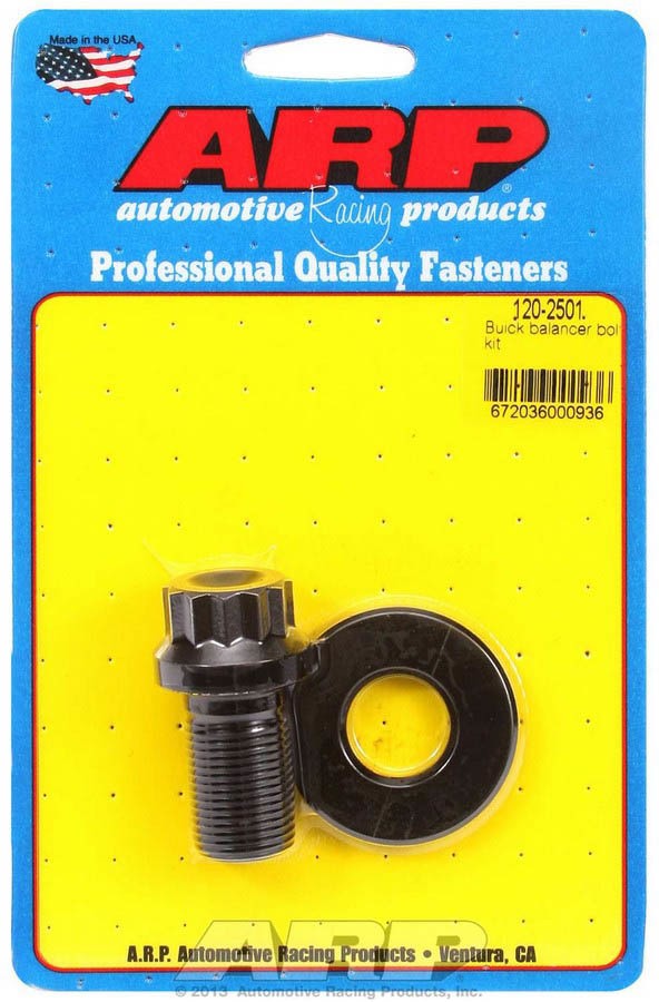 ARP Harmonic Balancer Bolt Kit Buick V8 3/4-16 Chromoly Black Oxide