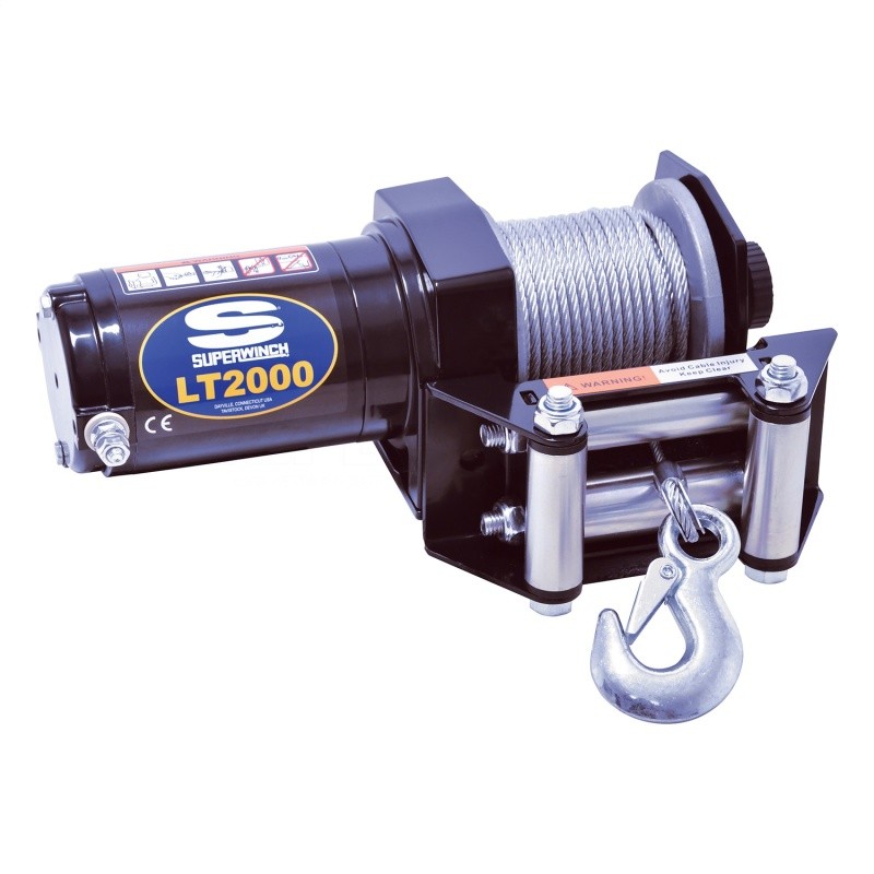 Superwinch LT2000 2000 lbs 12V DC Winch Steel Rope Remote Switch