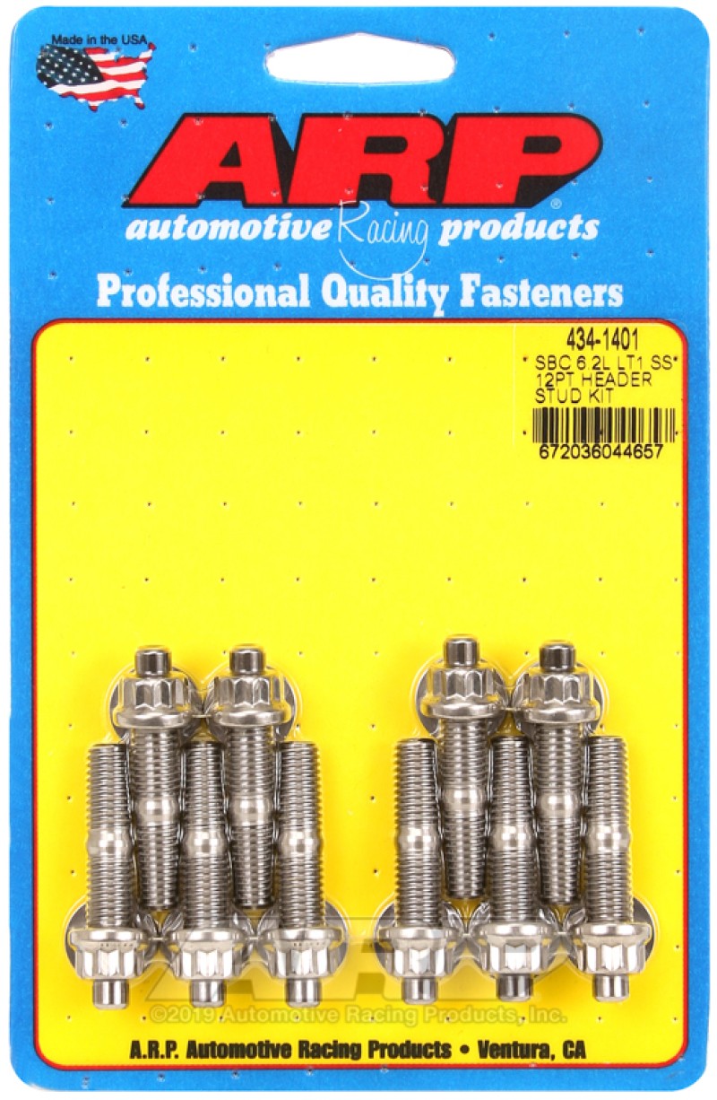 ARP Header Stud Kit 12 Point Stainless for Chevy 6.2L LT1 SS