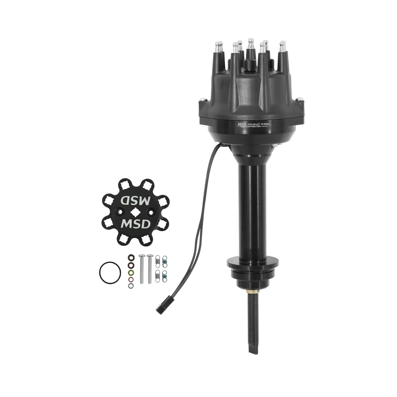 MSD Ignition 85463 Pro-Billet Distributor for Mopar 426 Hemi, Black Finish